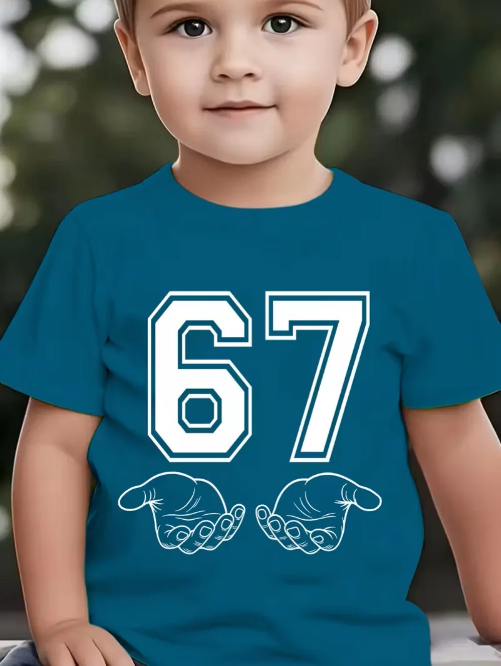 6 7 Six Seven Funny Italian Brainrot Kids Gamer Meme T-Shirt for Boys T-Shirt Short Sleeve Tops Fashion Y2k Children's Clothing – Image 5