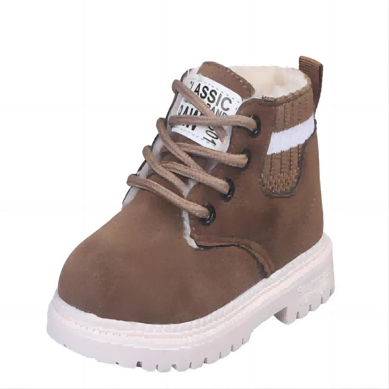 Children Casual Shoes Autumn Winter Boots Boys Shoes Fashion Leather Soft Antislip Girls Boots 21-30 Sport Running Shoes – Image 6