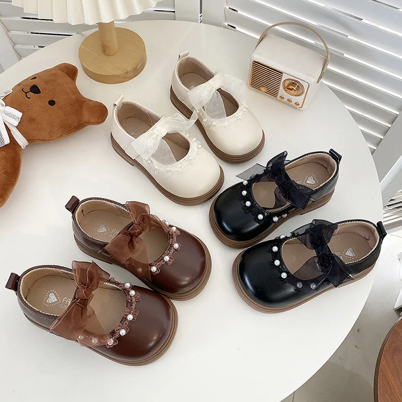 2025 Spring Autumn Little Toddler Girl Leather Dress Shoes Kids Cute Oxfords Bright Colors Girls Party Performance Dance Shoes – Image 2