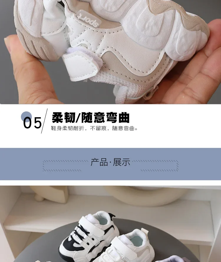 Girl sports shoes Mickey mouse spring fall new sports shoes kid dad running shoes soft soles boy casual shoes baby first walkers – Image 13