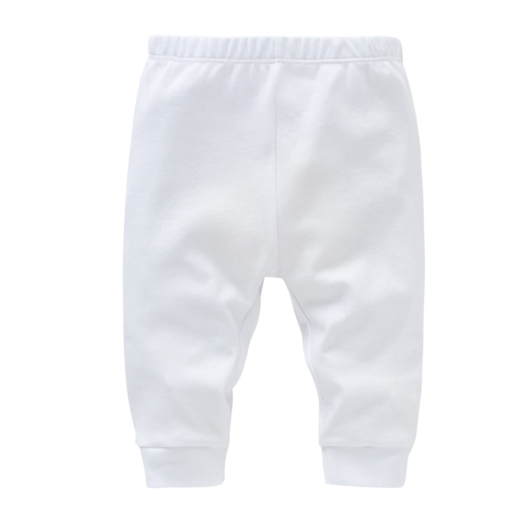 100% Cotton Baby Pants Blank Colors Kids Trousers Plain Newborn Clothing Muslin Clothes – Image 3