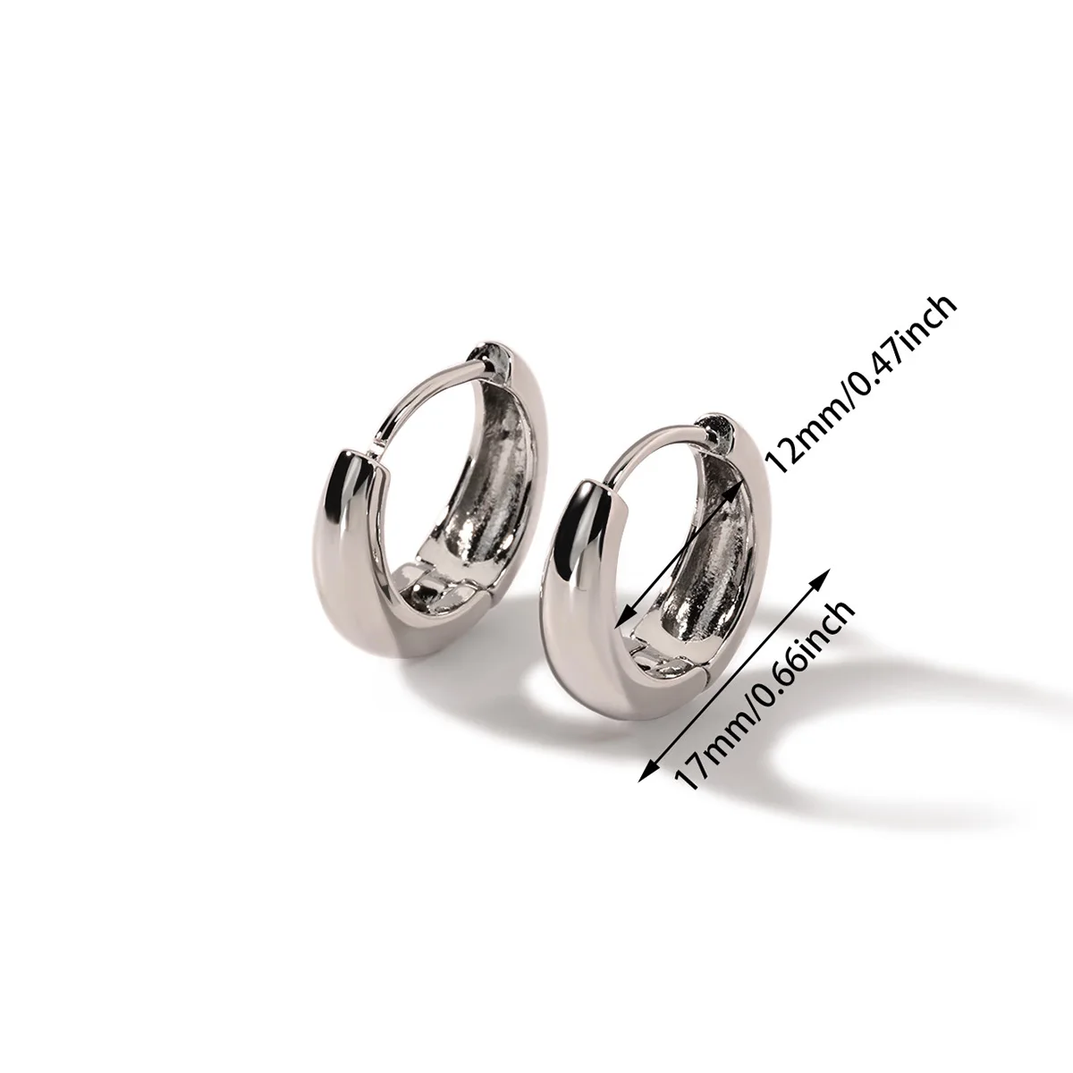 Classic Hoop Earrings for Women Girls Gold Color Chunky Stainless Steel Earrings 2026 Trend New in Minimalist Ear Jewelry aretes – Image 13