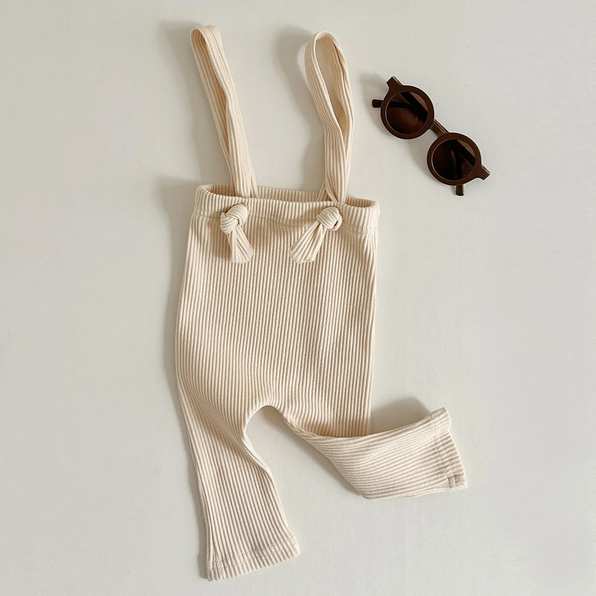 Toddler Fall Clothes Baby Pants Pure Cotton Jumpsuit Basic Elasticity Pants Girls Boys Pp Pants Baby Strap Overalls 0-18M – Image 4