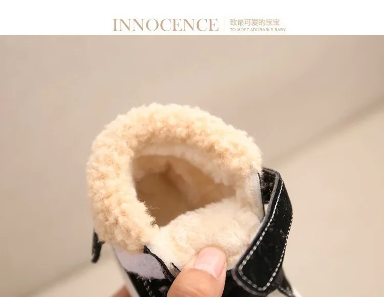 2021 Children Warm Boots Winter New Boys Plus Thicken Velvet Cotton Shoes Girls Waterproof Short Boots Baby Cotton Boots – Image 27