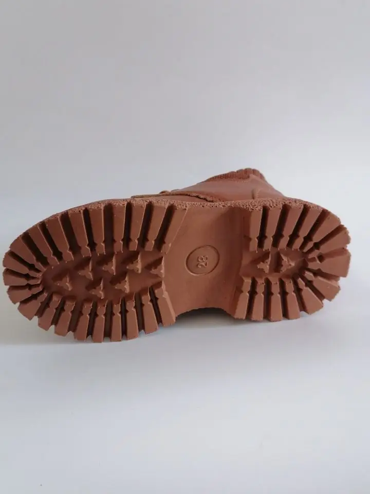 Kids Leather Chelsea Boots Waterproof Children Sneakers Beige Toddler Snow Boots Girl Winter Shoe Boy – Image 25