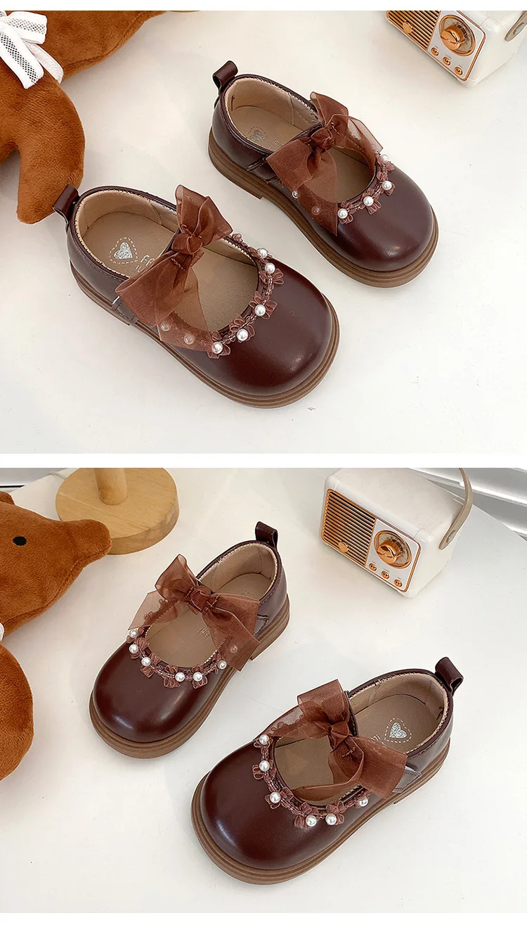 2025 Spring Autumn Little Toddler Girl Leather Dress Shoes Kids Cute Oxfords Bright Colors Girls Party Performance Dance Shoes – Image 16
