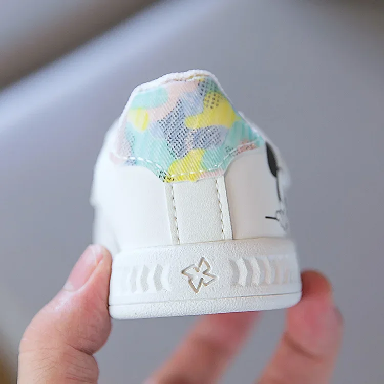 Disney White Casual Shoes For Baby Boy Girl Brand Children Sneaker Mickey Mouse Kids Sports Shoes Toddler Walking Shoes – Image 36