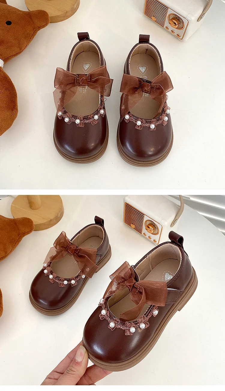 2025 Spring Autumn Little Toddler Girl Leather Dress Shoes Kids Cute Oxfords Bright Colors Girls Party Performance Dance Shoes – Image 17