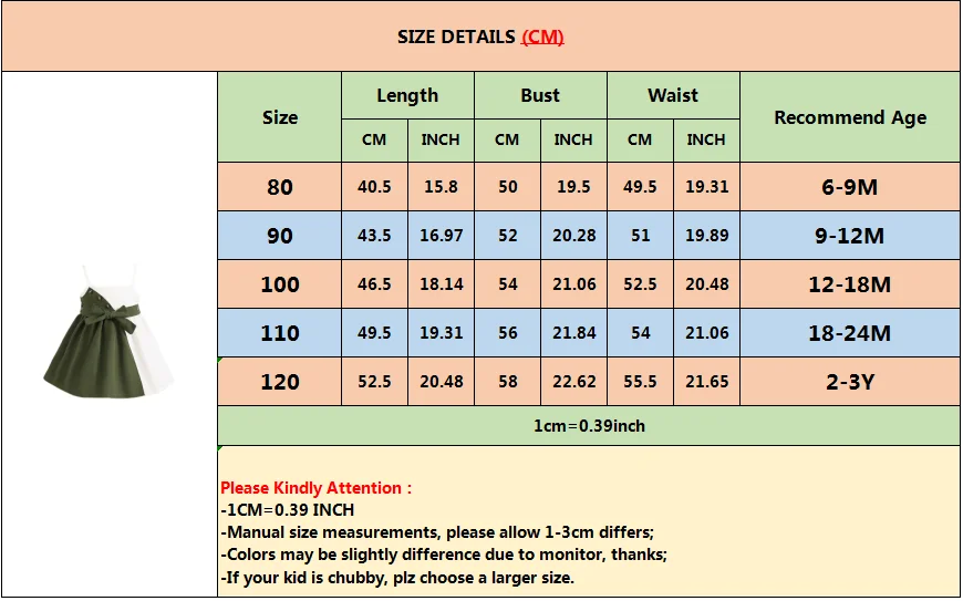 1-3Years Baby Girl Summer Daily Dress Strap Color Matching Dress Korean Style Birthday Party Fashion Dresses for Toddler Girl – Image 6