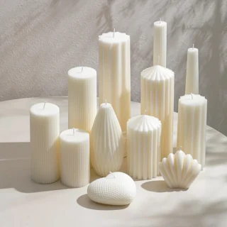 1pcs Nordic style cylindrical candle smokeless candle for wedding, party, birthday decoration, Nordic home decoration, bedroom