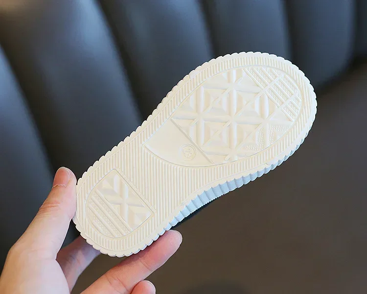 Kid Canvas Shoes Girls Fashion Simple and Versatile Casual Shoes Boy Solid Color Round Toe Non-slip Soft Platform Children Shoes – Image 31