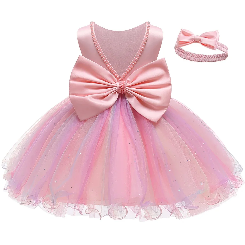 Baby Christmas Costume Christening Princess Dress For Baby Girls Wedding Kids Infant 1st Birthday Party Dress Newborn Clothes – Image 29