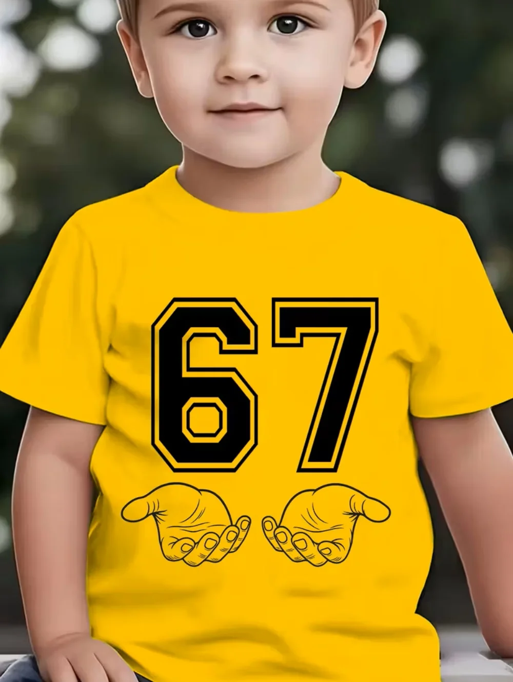 6 7 Six Seven Funny Italian Brainrot Kids Gamer Meme T-Shirt for Boys T-Shirt Short Sleeve Tops Fashion Y2k Children's Clothing – Image 6