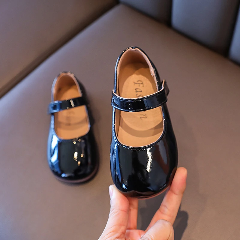 Girls Princess Shoes Children's leather shoes for Big girls Children casual flats Flower shoes for wedding birthday show – Image 5