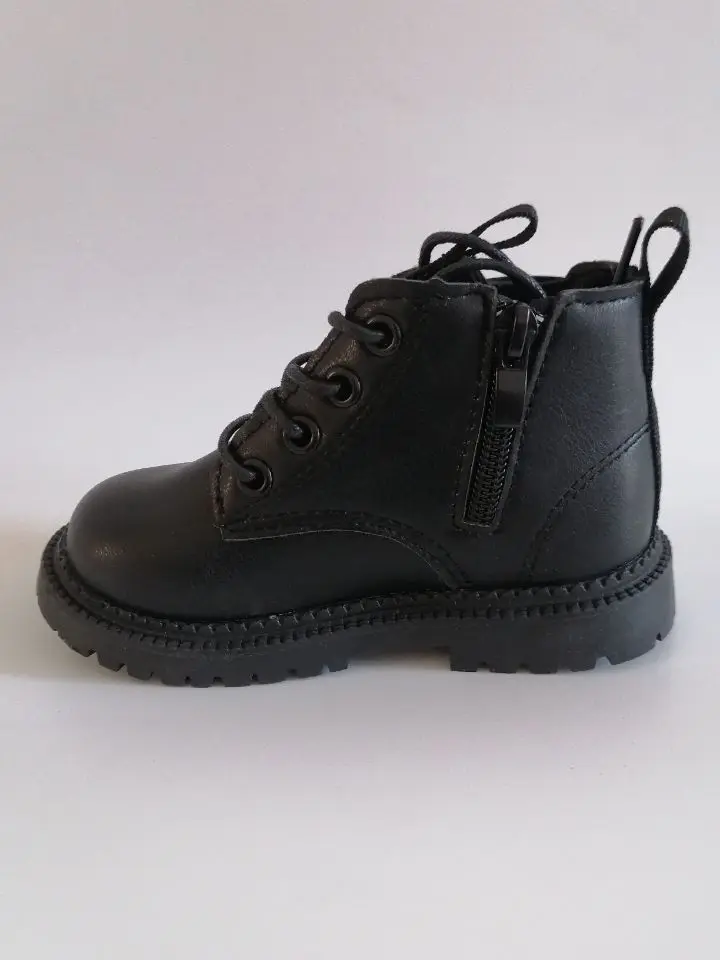 Kids Leather Chelsea Boots Waterproof Children Sneakers Beige Toddler Snow Boots Girl Winter Shoe Boy – Image 26