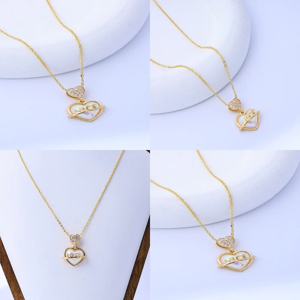 The new titanium steel necklace does not fade, women's summer sense of luxury, niche Internet celebrity pendant, versatile, ligh – Image 5