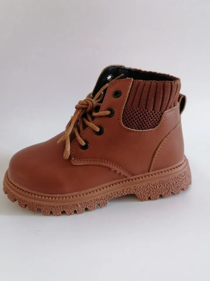 Kids Leather Chelsea Boots Waterproof Children Sneakers Beige Toddler Snow Boots Girl Winter Shoe Boy – Image 18