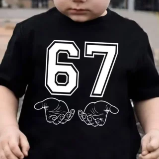 6 7 Six Seven Funny Italian Brainrot Kids Gamer Meme T-Shirt for Boys T-Shirt Short Sleeve Tops Fashion Y2k Children's Clothing