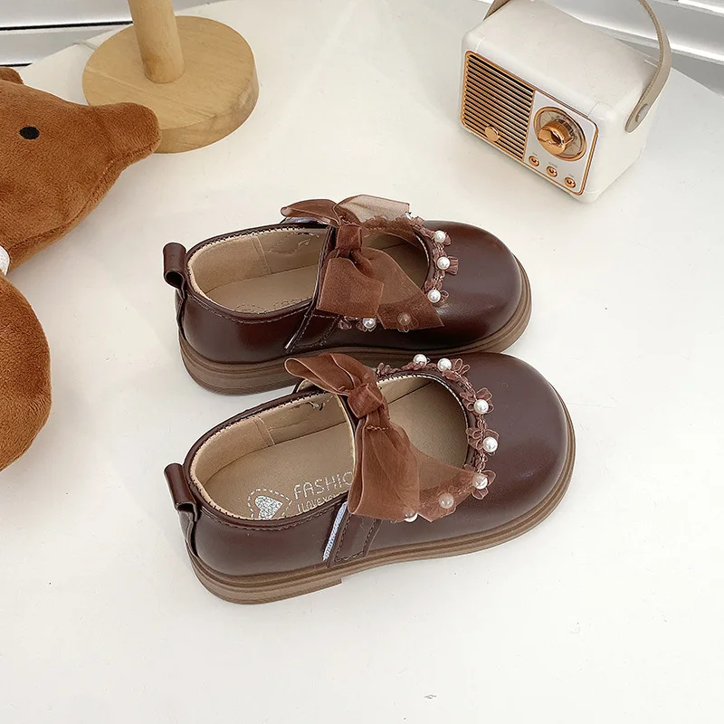 2025 Spring Autumn Little Toddler Girl Leather Dress Shoes Kids Cute Oxfords Bright Colors Girls Party Performance Dance Shoes – Image 6