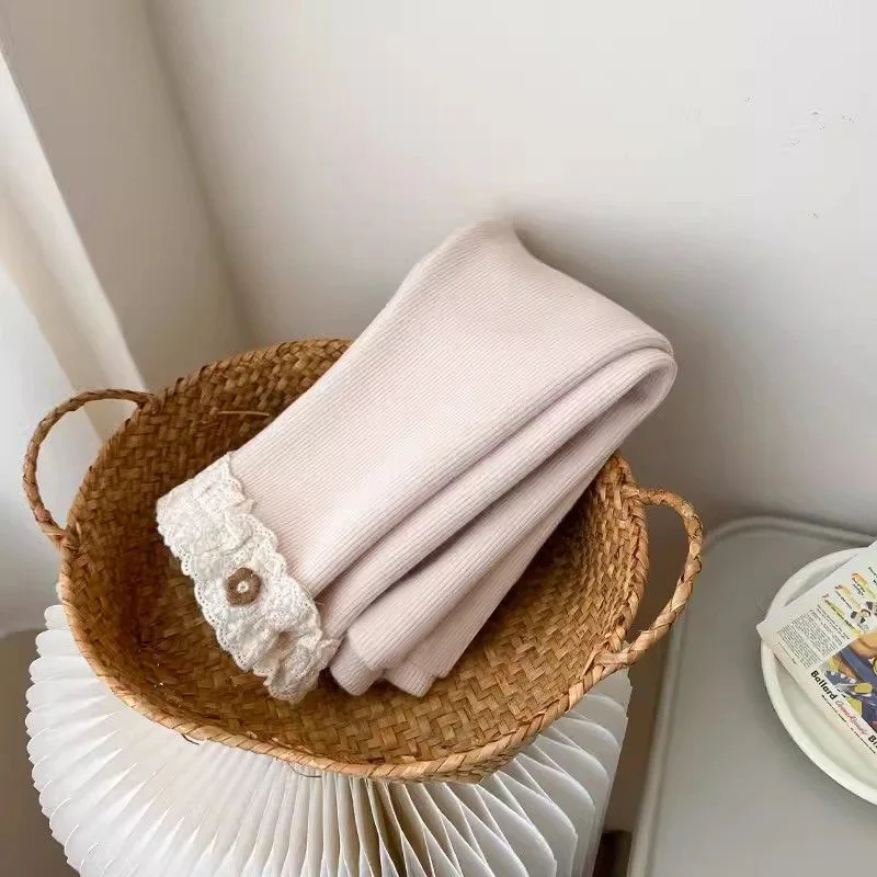 1-6 Years Baby Girls Thermal Leggings Spring Autumn Winter Kids Lace Flower Cute Simplicity Tight Trousers Children Skinny Pants – Image 10