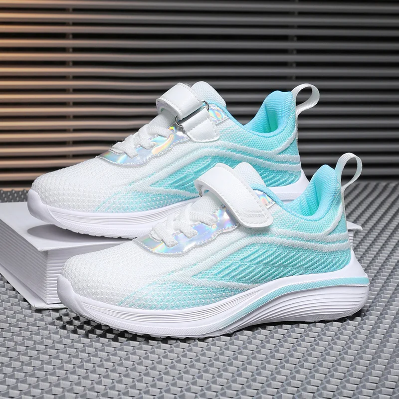 Knit Girls Tenis Sneaker Children Shoes 4-12 Years Lightweight Soft Platform Kids Casual Shoes Sports Sneaker for Girls – Image 3