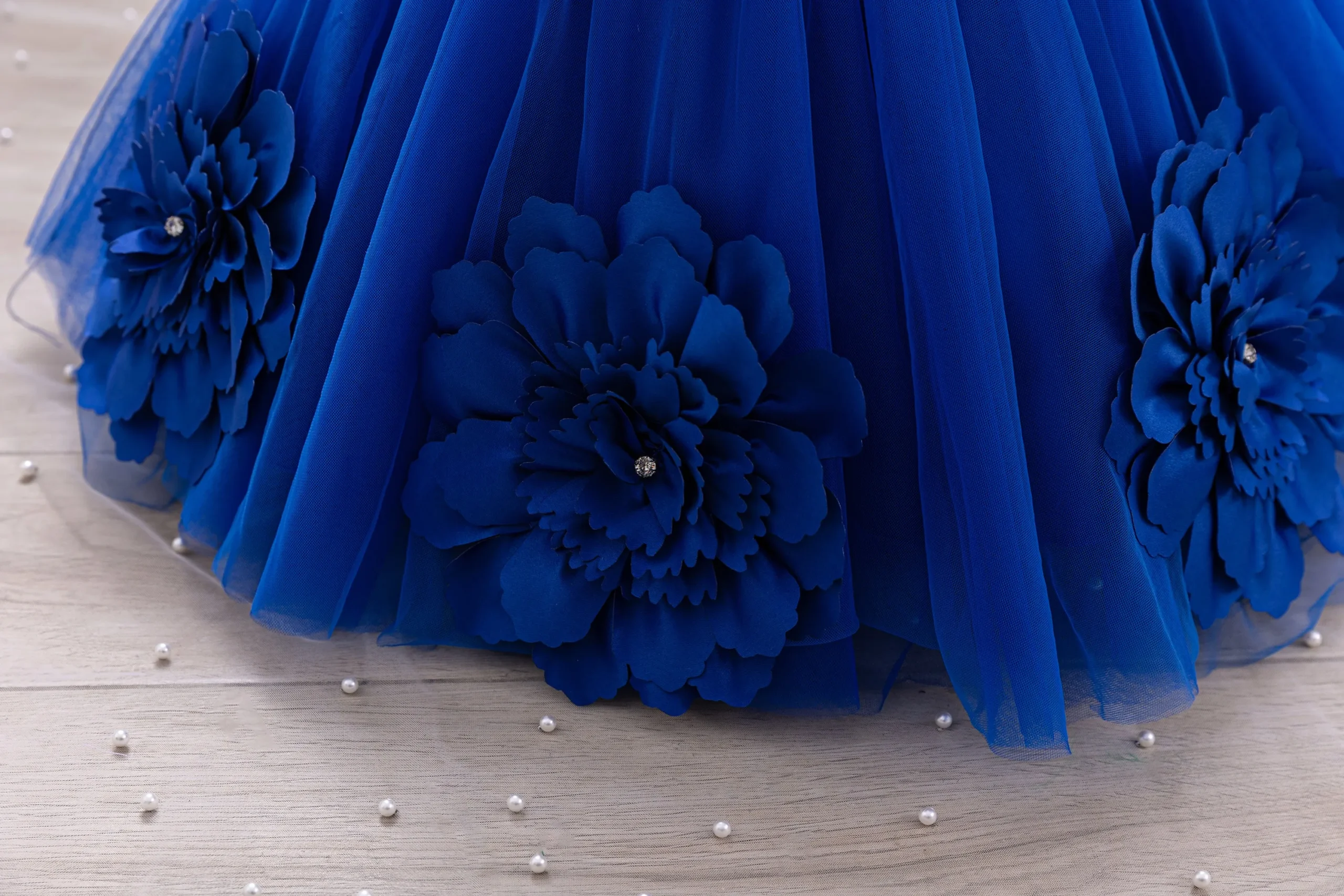 Elegant Girl Princess Dress Small flying sleeves asymsymmetrical straps Formal occasion Girl dress Sequin Wedding dress Party gi – Image 28