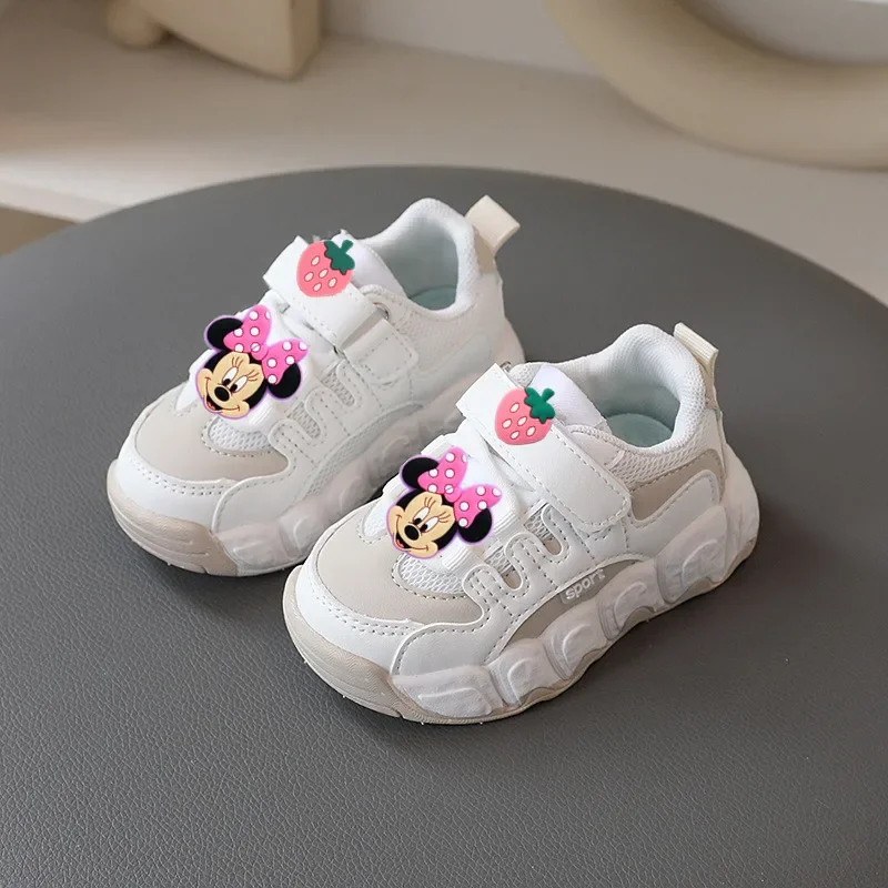 Girl sports shoes Mickey mouse spring fall new sports shoes kid dad running shoes soft soles boy casual shoes baby first walkers – Image 18