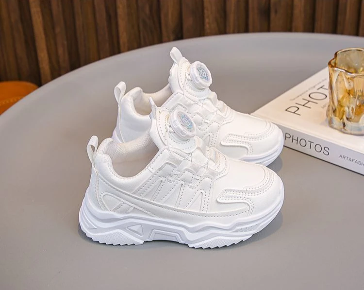Kids White Sneakers Boys Girls Lightweight Sports Shoes Breathable Casual Running Shoes for School Spring Autumn Footwear – Image 19