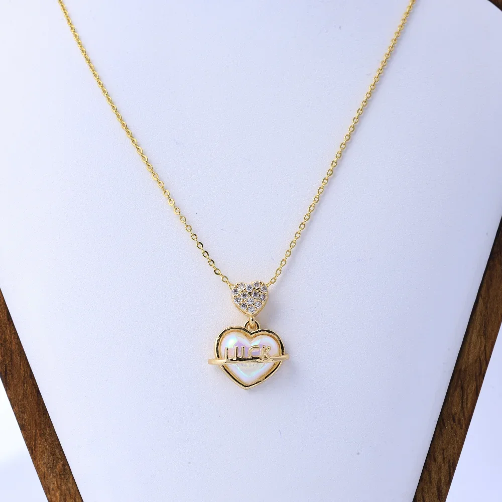 The new titanium steel necklace does not fade, women's summer sense of luxury, niche Internet celebrity pendant, versatile, ligh – Image 4