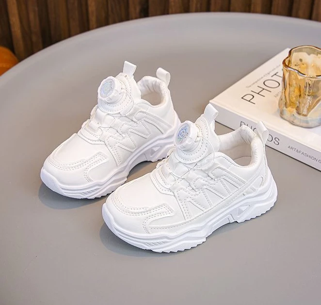 Kids White Sneakers Boys Girls Lightweight Sports Shoes Breathable Casual Running Shoes for School Spring Autumn Footwear – Image 17