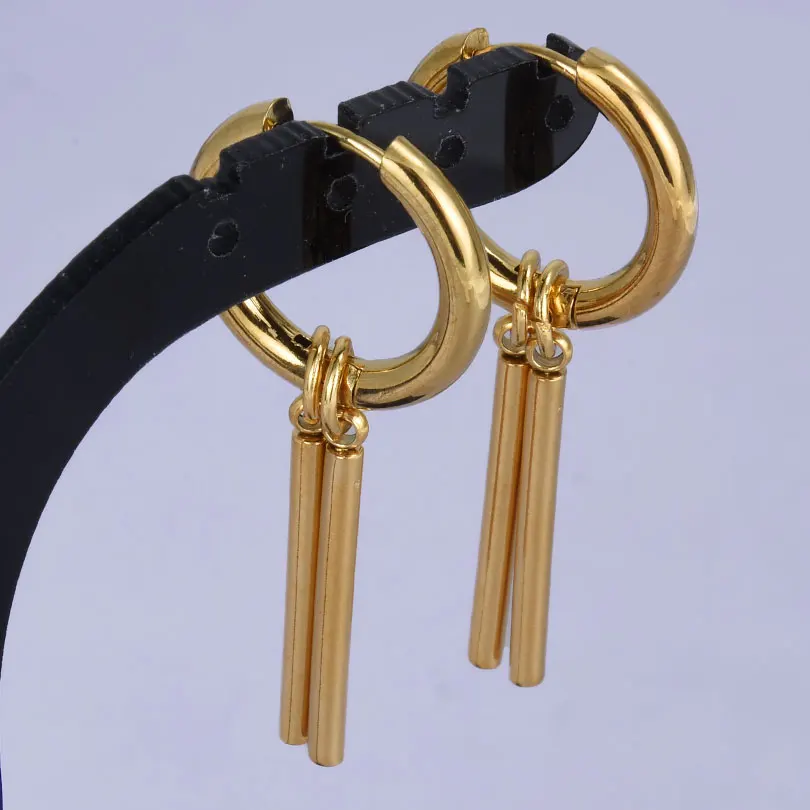 Punk Cross Sword Pendant Earring Stainless Steel Hoops Earrings For Women Men Accessories Non-Tarnish Vintage Jewelry Arete Gift – Image 8