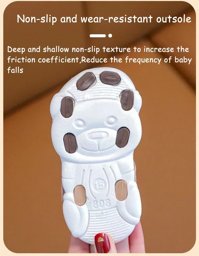 High Quality Comfortable Breathable Baby Children Outdoor Sandals Simple Versatile Cute Cartoon Boys Girls Infants Walking Shoes – Image 13