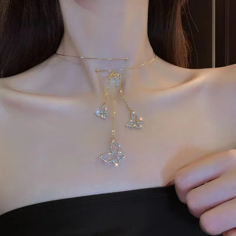 Stereoscopic Stainless Steel Will Not Fade Small Peach Heart Golden Necklace for Women Love Heart Pendant Collarbone Chain Gift – Image 25