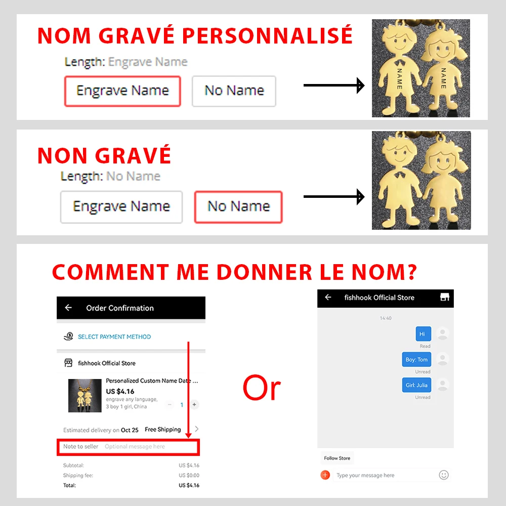 Personalized Boy Girl Necklace Custom Chain Name Mother Father Day Kid Family Gift For Women Men Stainless Steel Pendant Jewelry – Image 3