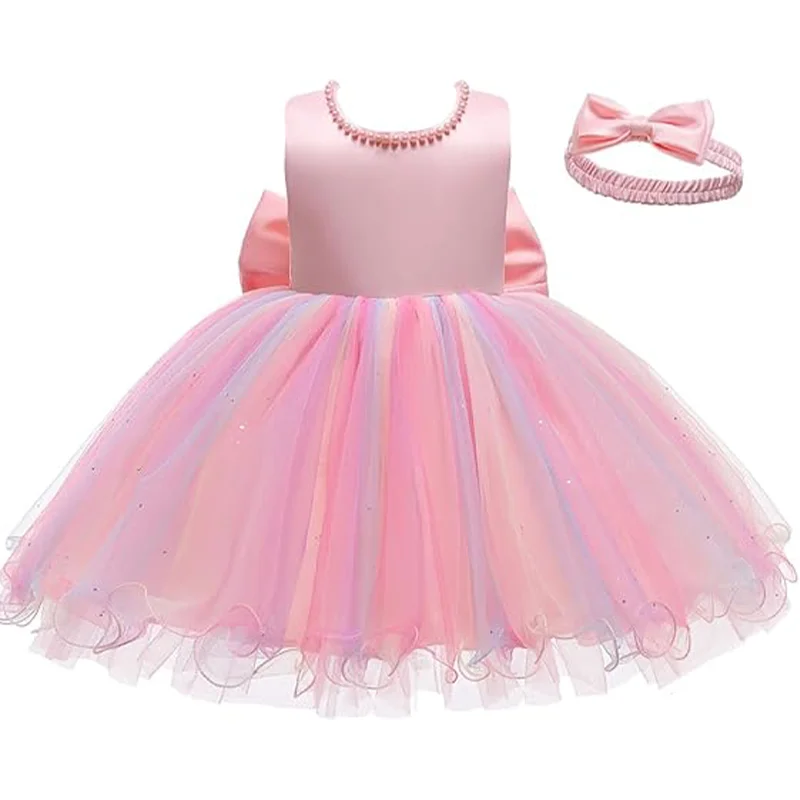 Baby Christmas Costume Christening Princess Dress For Baby Girls Wedding Kids Infant 1st Birthday Party Dress Newborn Clothes – Image 27