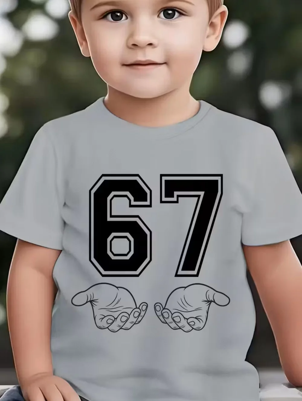 6 7 Six Seven Funny Italian Brainrot Kids Gamer Meme T-Shirt for Boys T-Shirt Short Sleeve Tops Fashion Y2k Children's Clothing – Image 7