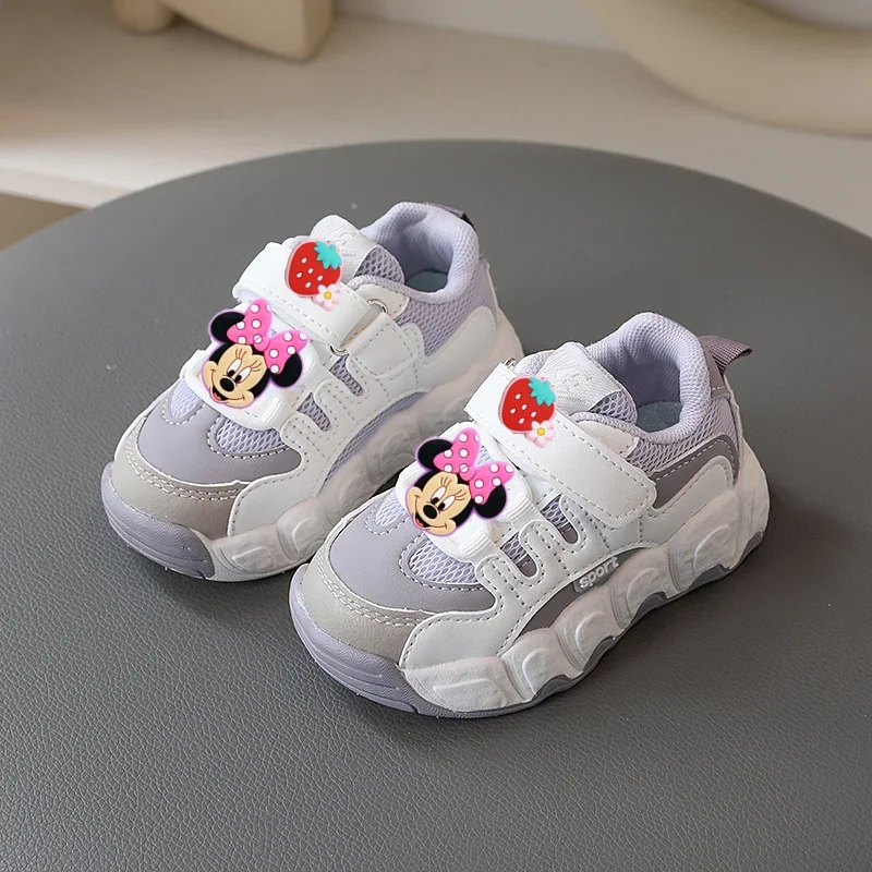 Girl sports shoes Mickey mouse spring fall new sports shoes kid dad running shoes soft soles boy casual shoes baby first walkers – Image 19