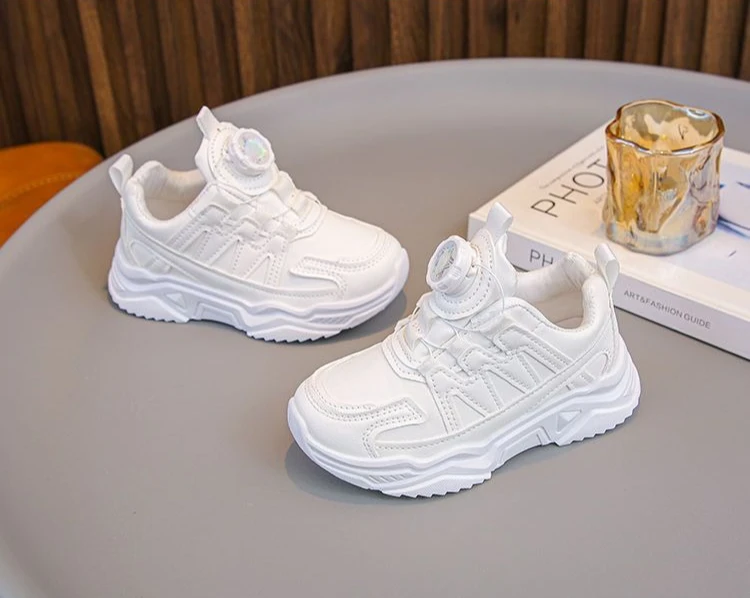 Kids White Sneakers Boys Girls Lightweight Sports Shoes Breathable Casual Running Shoes for School Spring Autumn Footwear – Image 18