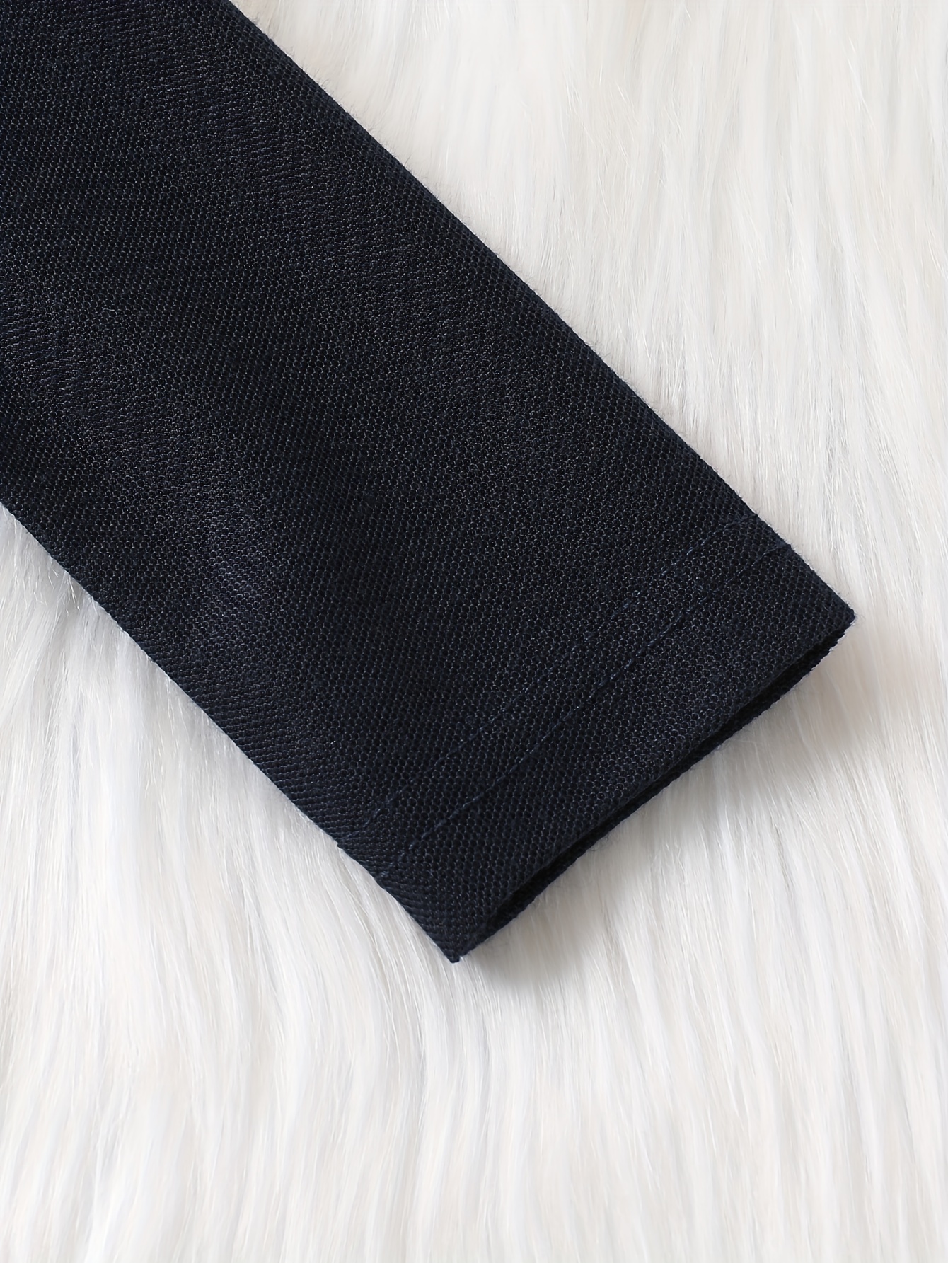 Spring And Autumn Style Long-Sleeve Casual Dress for Baby Girls with a Color-Blocked Collar, Developed for Specific Purposes. – Image 5