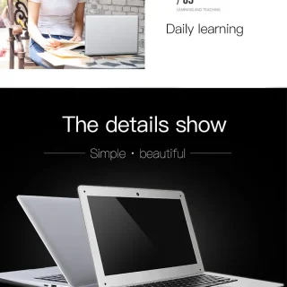 Ordinateur portable fin de 15,6 pouces, processeur Intel Core i7 7600U, 16 Go de RAM