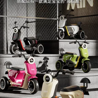 Jouet d'extérieur pour enfants Cars/380 Moto télécommandée lumineuse avec musique