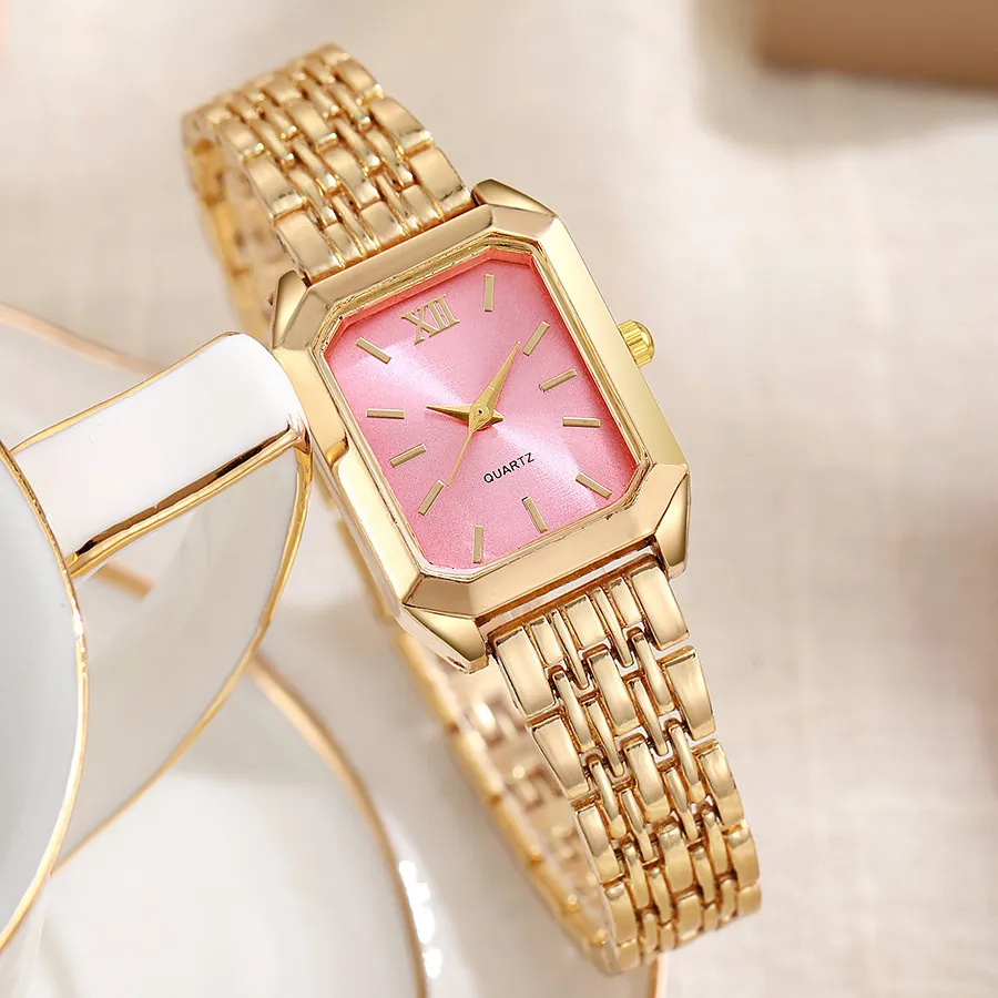 Montre-bracelet carrée à quartz simple et élégante pour femme ; – Image 6