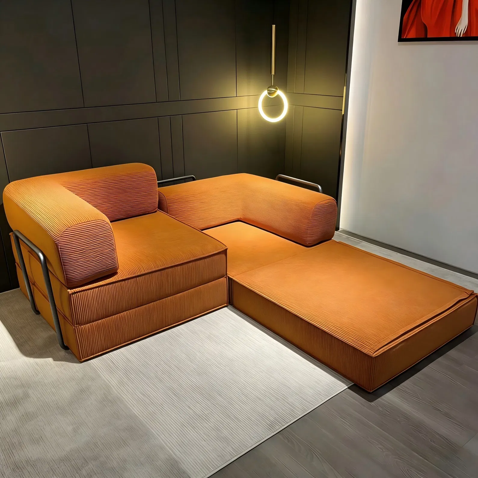 Fauteuil pliant 3 places, canapé-lit, canapé compressible et combinable, ensemble de canapés pour salon