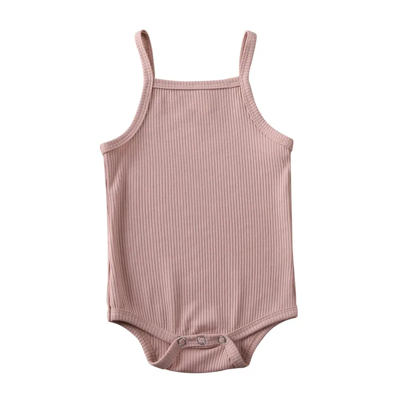 set de 5 pieces 0-18 mois unisexe bébé été body bébé garçon uni rose blanc vert combinaison pour filles nouveau-nées sans manches costume de jeu vêtements – Image 8
