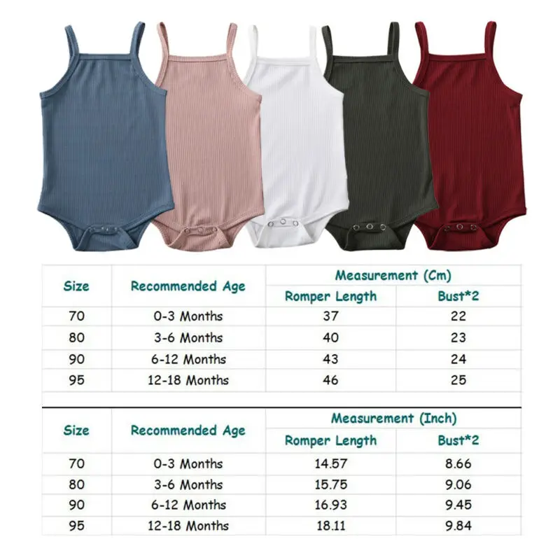 set de 5 pieces 0-18 mois unisexe bébé été body bébé garçon uni rose blanc vert combinaison pour filles nouveau-nées sans manches costume de jeu vêtements – Image 6