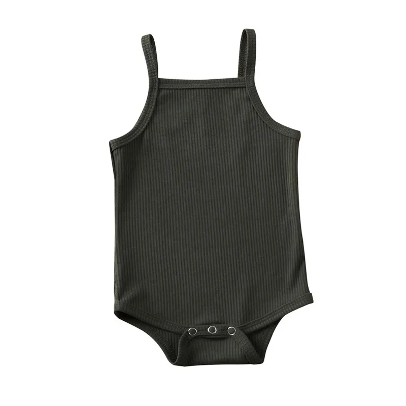 set de 5 pieces 0-18 mois unisexe bébé été body bébé garçon uni rose blanc vert combinaison pour filles nouveau-nées sans manches costume de jeu vêtements – Image 11