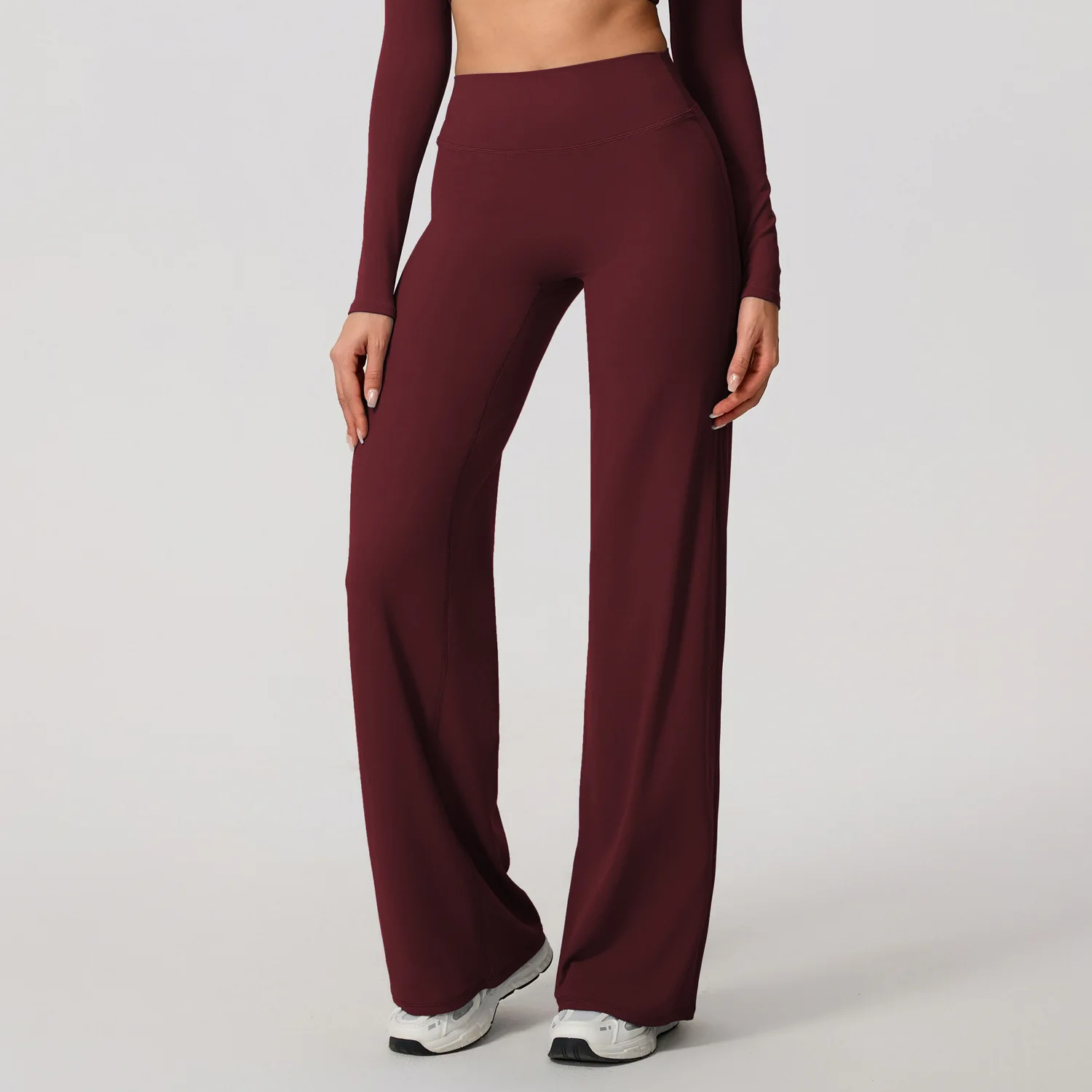 Hearuisavy Women Yoga Straight Pants High Waist Wide Leg Stretch Workout Trousers Comfy Fitness Gym Lounge Flare Sports Leggings – Image 8