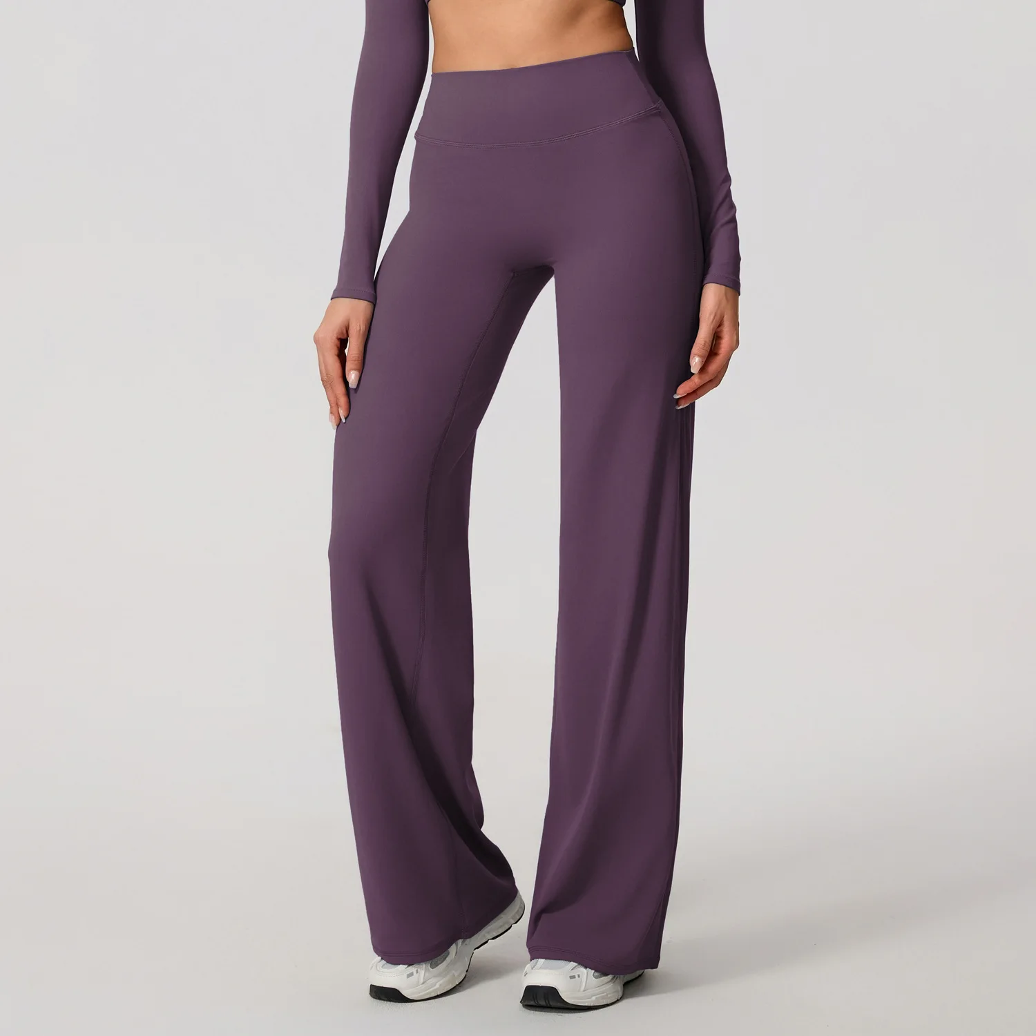 Hearuisavy Women Yoga Straight Pants High Waist Wide Leg Stretch Workout Trousers Comfy Fitness Gym Lounge Flare Sports Leggings – Image 14