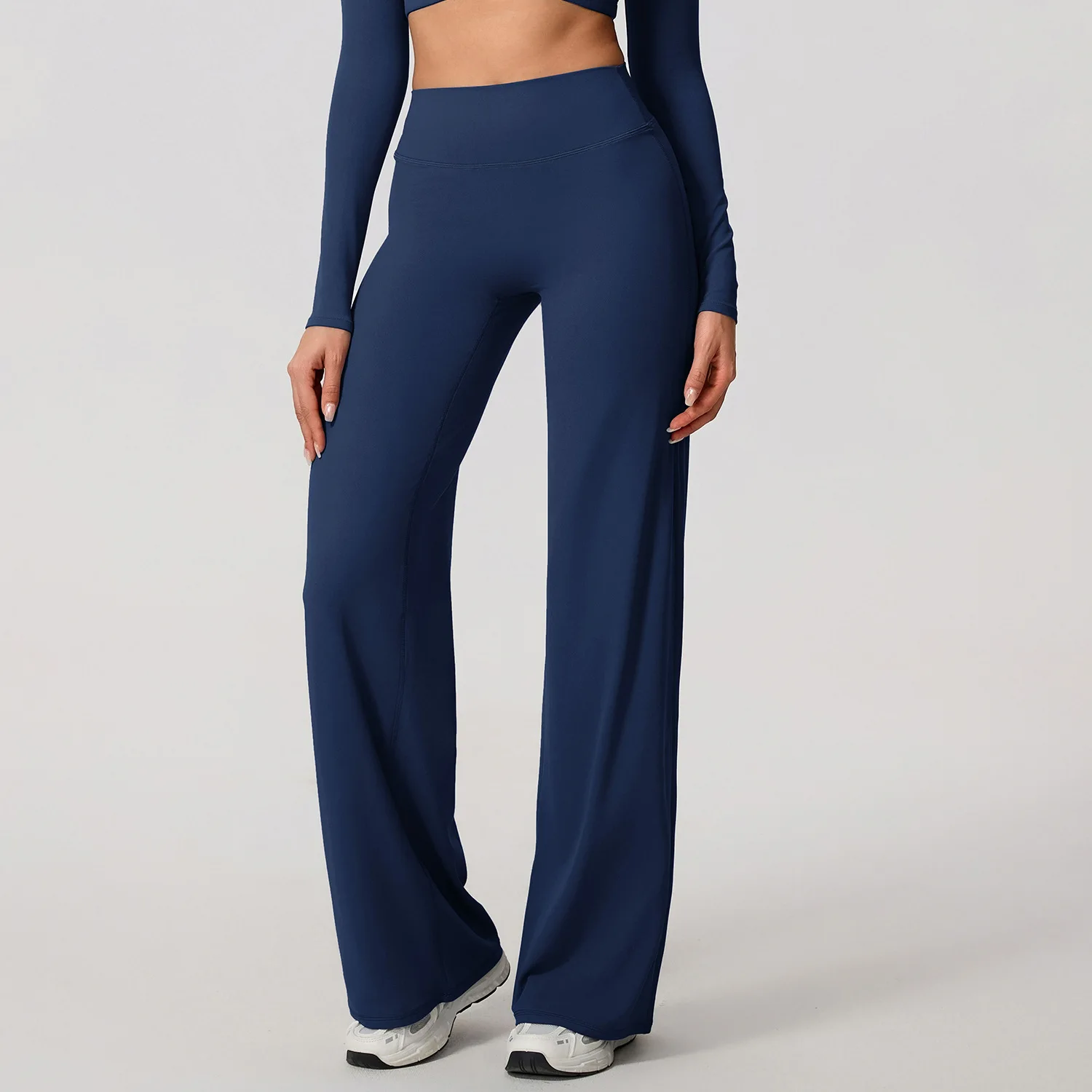 Hearuisavy Women Yoga Straight Pants High Waist Wide Leg Stretch Workout Trousers Comfy Fitness Gym Lounge Flare Sports Leggings – Image 9