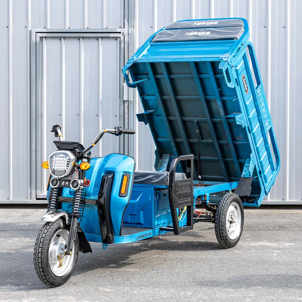 Tricycle électrique Senka EEC 1,3 m à 3 roues, très populaire, pour l'agriculture, le transport de marchandises et les travaux agricoles. Batterie au lithium. – Image 6